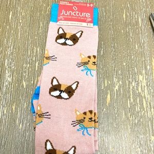 5/$10❤️❤️❤️NEW Juncture Cats Knee Hi Socks Size 5-9